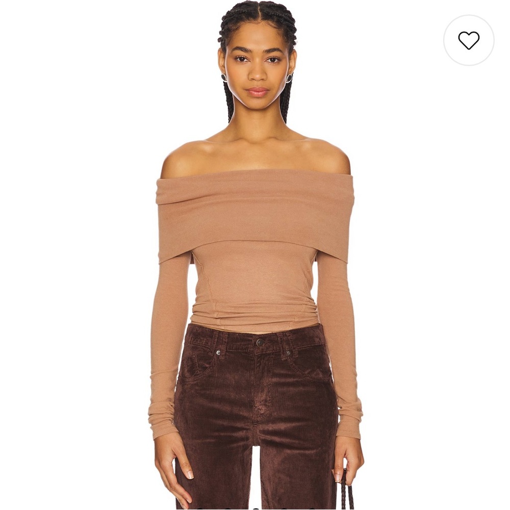 Free People Iris Layering Top in Cafe Latte